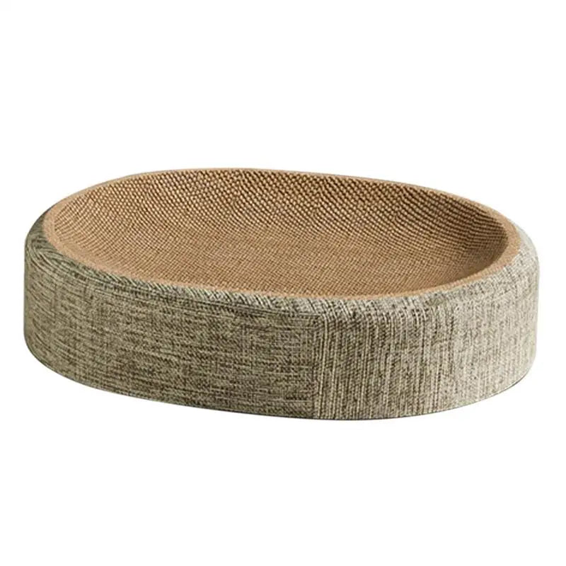 Oval Shape Scratch Pad For Cats sisal Scratching Cat Bed