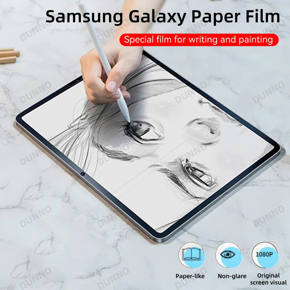 Paper Feel Screen Protector for Samsung Galaxy Tab S6 Lite A9 Plus S9