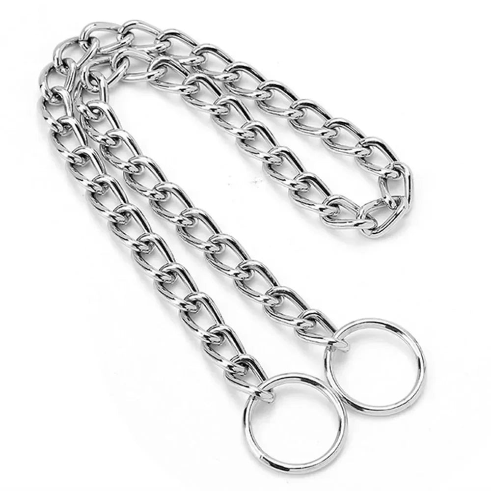 Pet P Snake Chain Collar Dog Choke Collar Stainless Steel for Dogs