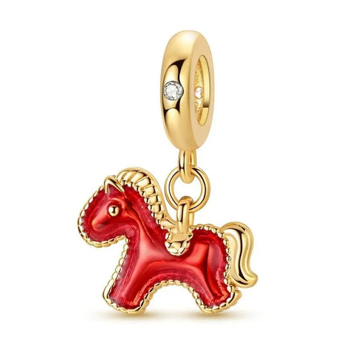 Hot 925 Sterling Silver Gold Charm Bead Pendant Cat Dog Pet Animal