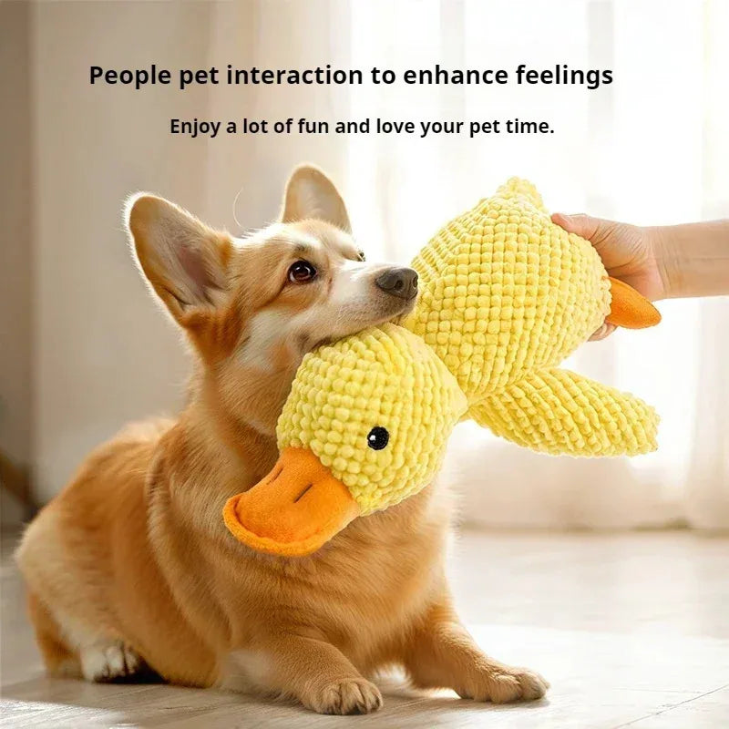 Pet Plush Toy Dog Calming Duck Companion Sleeping Duck Toys Chew Toy