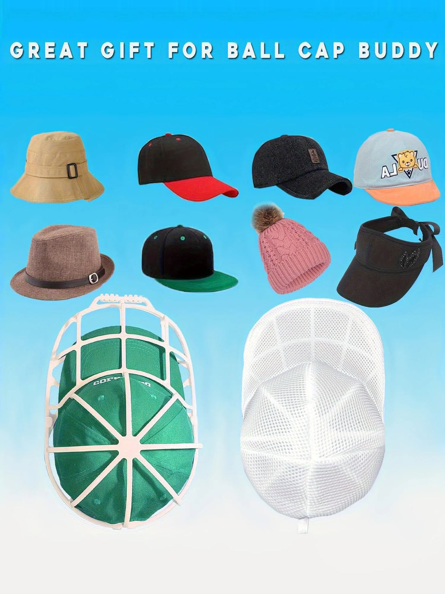 2Pcs/set Hat washing set, baseball duckbill cap, washing and sun