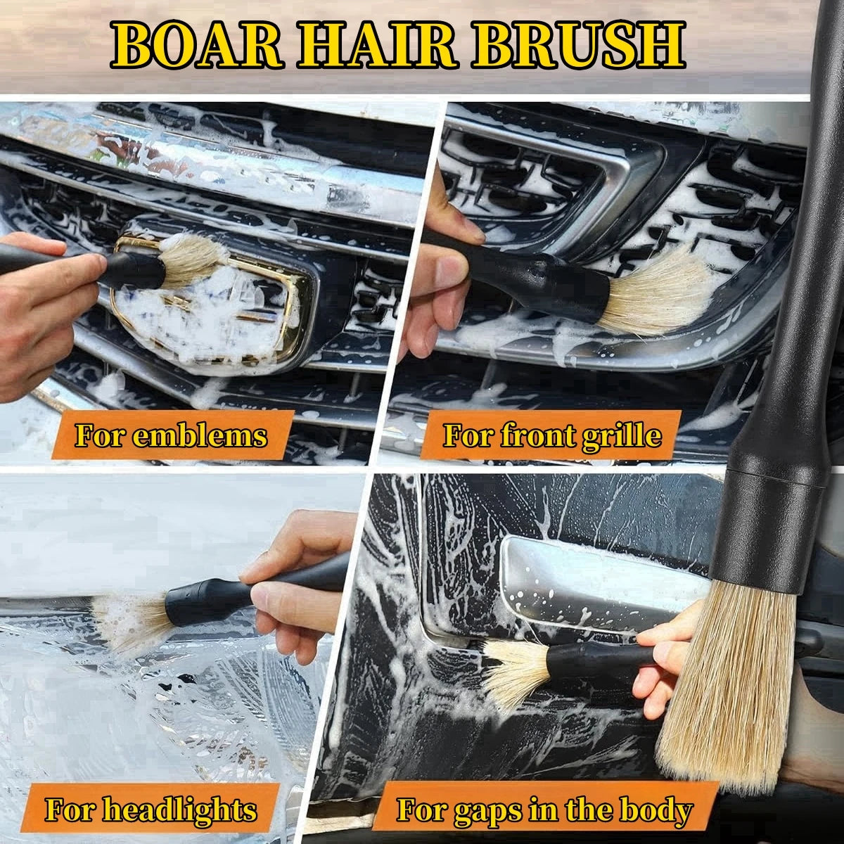 4-5PCS Car Detailing Brush Set Air Conditioning Vent Clean Crevice