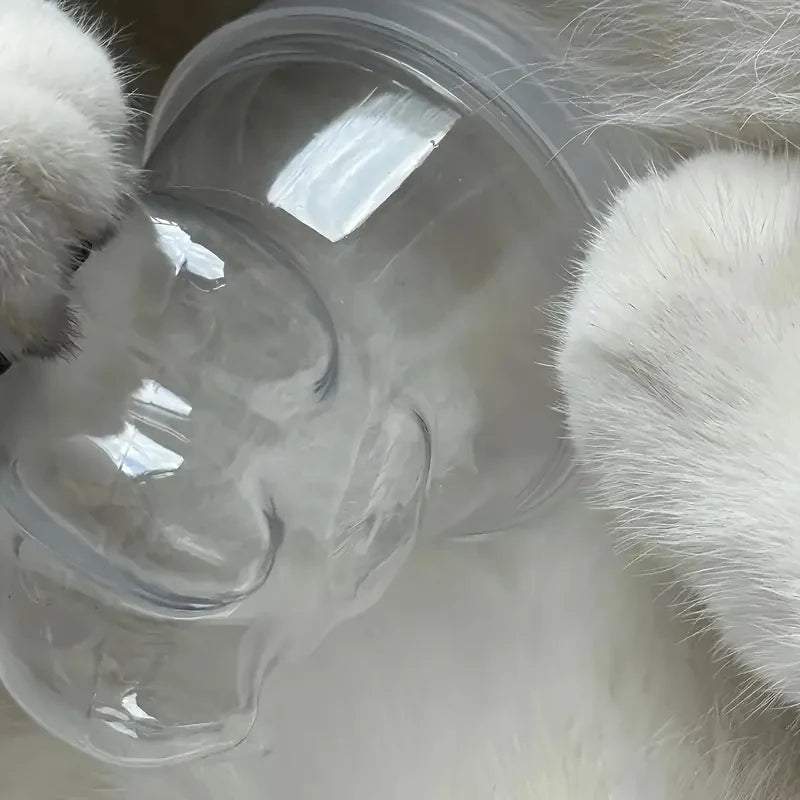 Transparent Pet Fur Keepsake Bottle Pet Cat Hair Storage Jar Kawaii