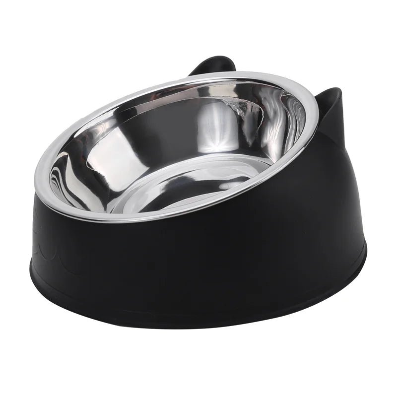 1/2/5pcs Cat Bowl Creative Inclined Kitten Puppy Food Feeding Bowls
