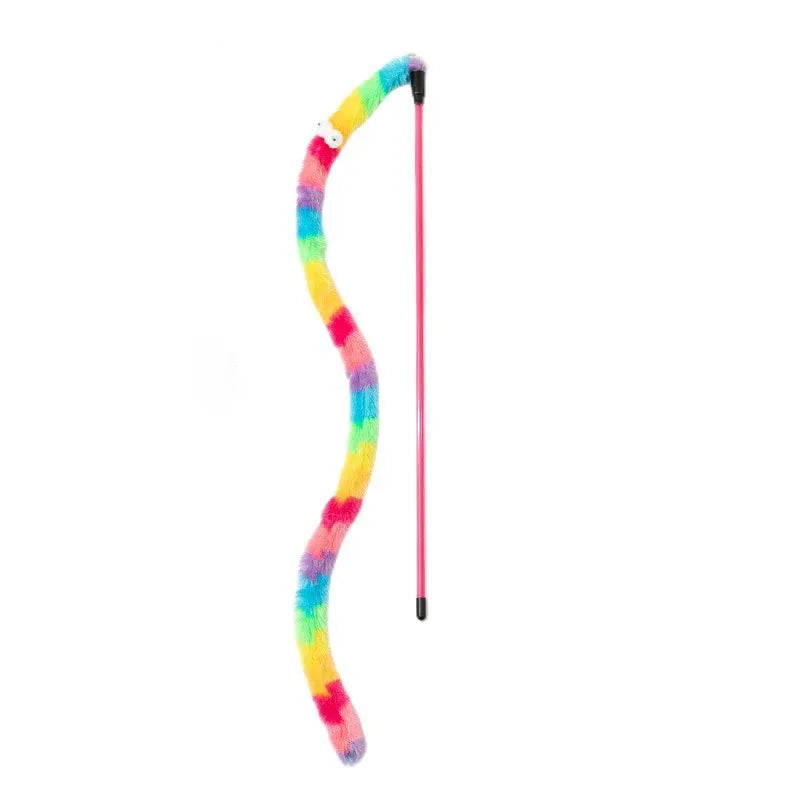 Cat Toy Caterpillar Cat Teaser Wand Cat Interactive Toys Funny
