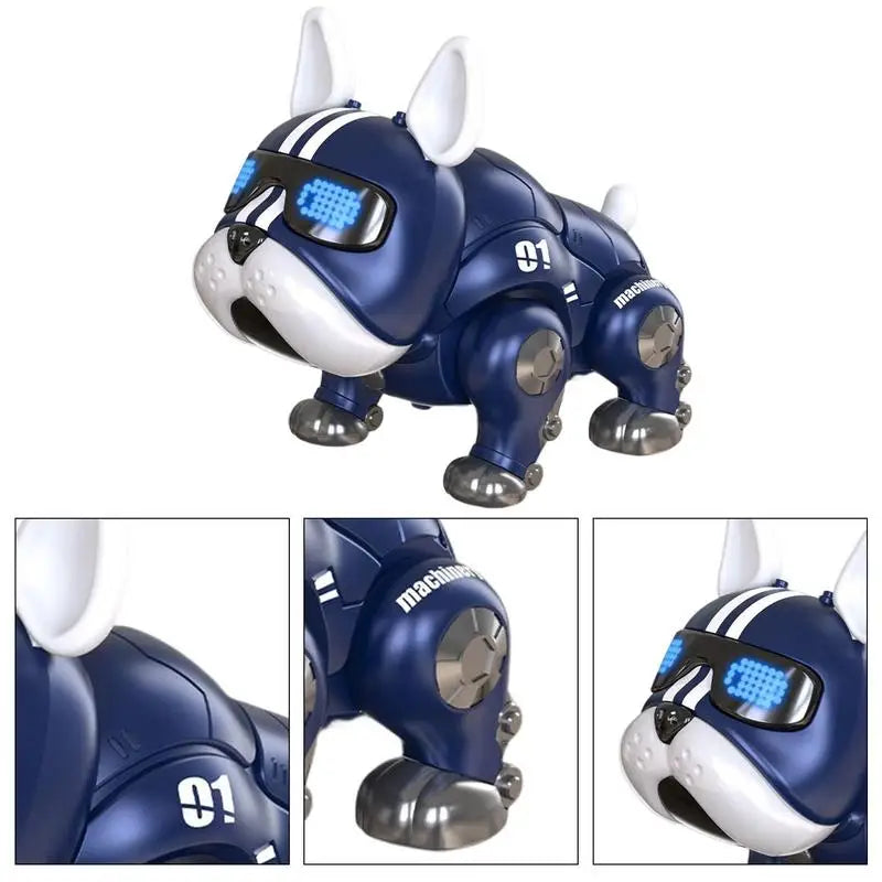 Dance Music Bulldog Robot Intelligent Interactive Dog With Light Toys