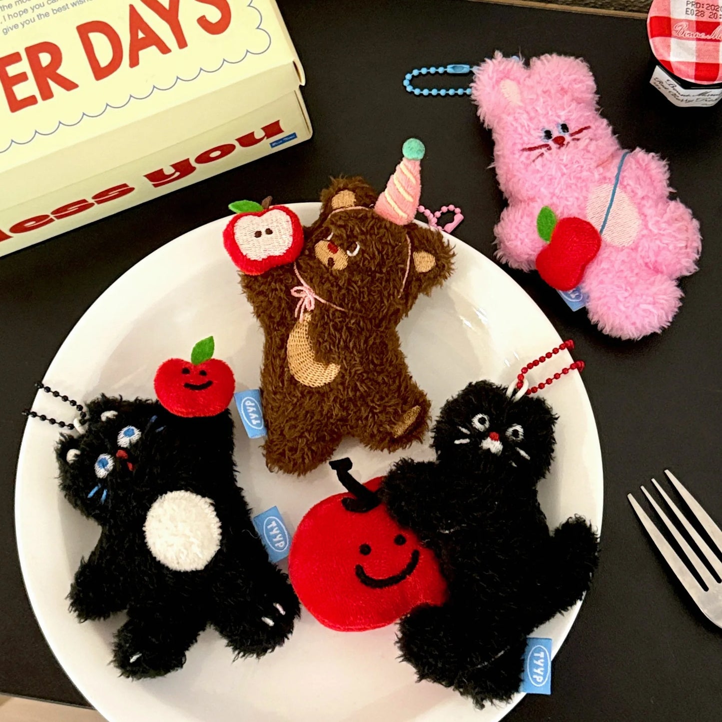 1/4 Pcs Cartoon Plush Doll Pendant Cute Pet Backpack Pendant Backpack