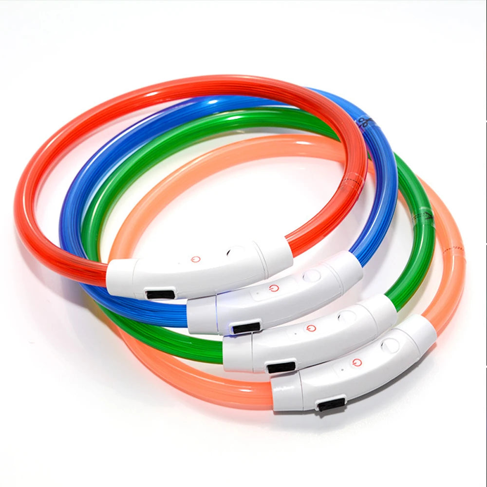 Led Dog Collar Luminous Usb Cat Dog Collar 3 Modes Led Light Glowing