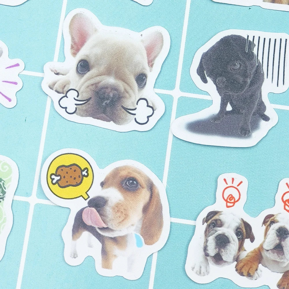 40pcs Pet Dog Holiday Party Sticker Mobile Phone Cup Laptop Skateboard