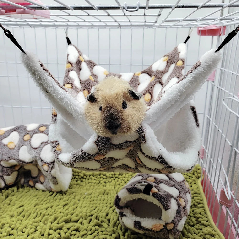 1PC Winter Warm Double-Layer Hammock Small Pet Hammock Suspended