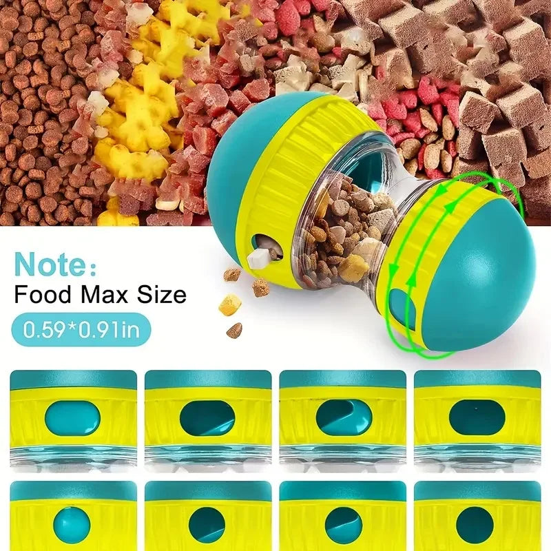 Interactive dog snack dispenser toy, suitable for all types of slow