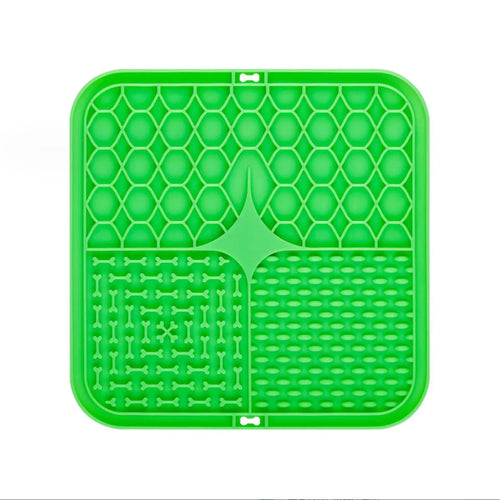 Pet Lick Silicone Mat Slow Feeder Dog Food Plate Bathing Distraction
