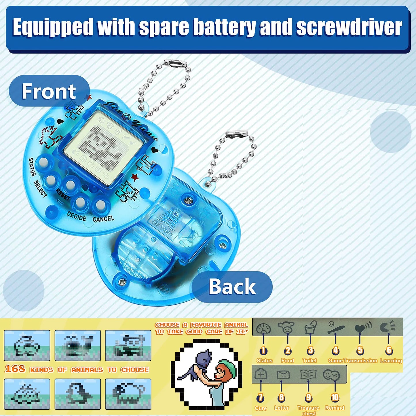 Kids Electronic Pets Game Tamagotchi Handheld Game Console Toy in