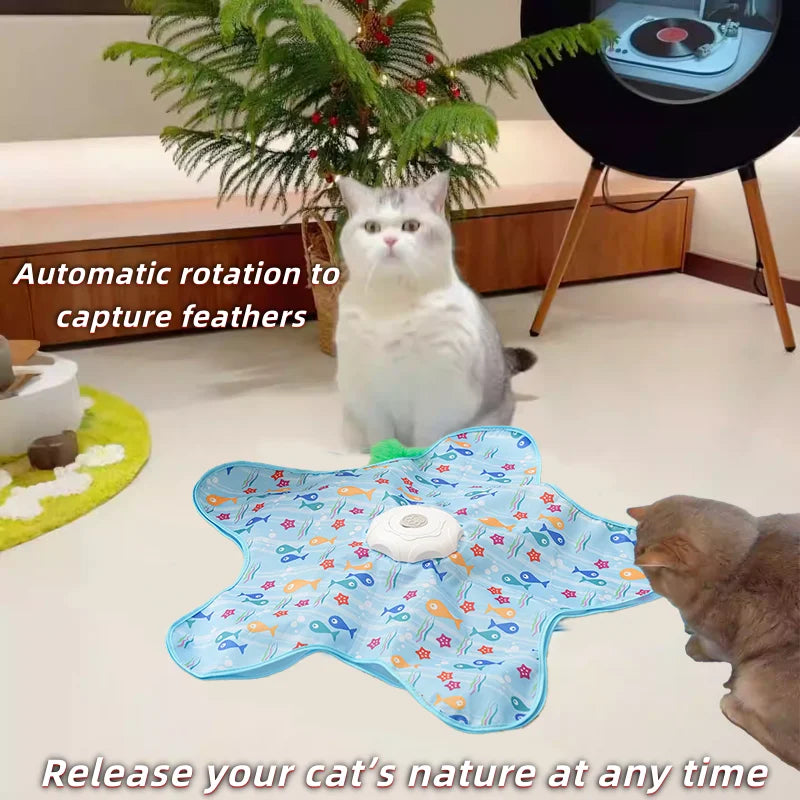 Electric cat turntable pet toy self-stimulating and relieving boredom