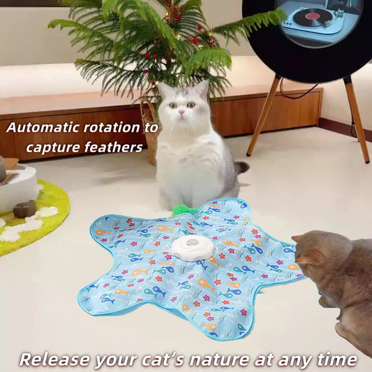 Electric cat turntable pet toy self-stimulating and relieving boredom