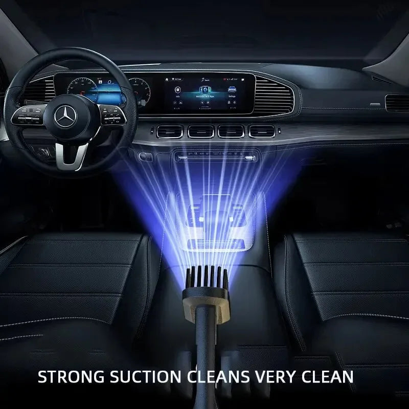 120W Portable Car Vacuum Cleaner USB Charging Handheld Cordless Vacuum