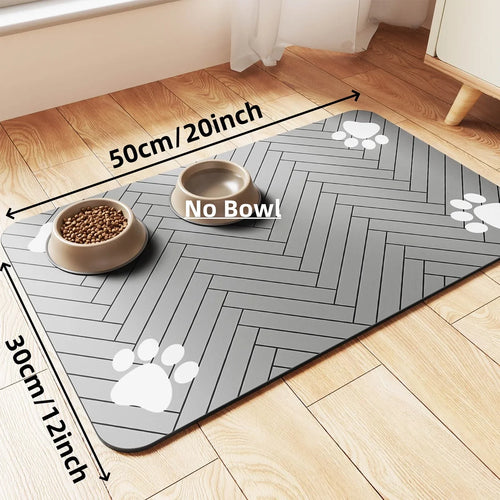 S（little kitten ）、M、L bsorbent Pet Feeding Mat, Waterproof Placemat