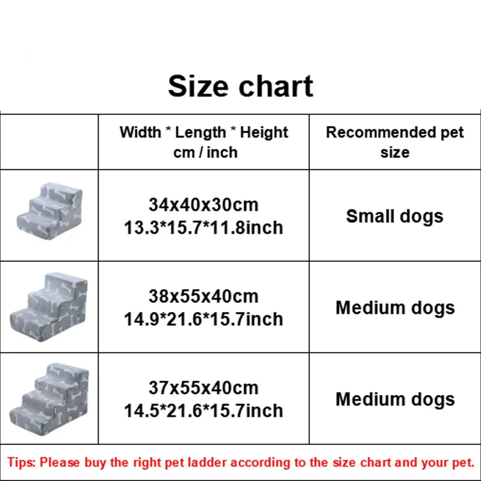 Ladder Dogs Pets Bone Shape Puppy Stairs Beside The Sofa Bed Ramp for