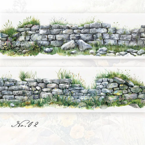 Journamm 50mm*2m PET Flower Wall Tapes Sticker Decor Junk Journal DIY