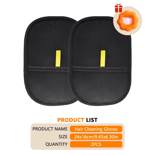 Reusable Double-Sided Pet Hair Removal Glove Anti-Static Grooming Tool