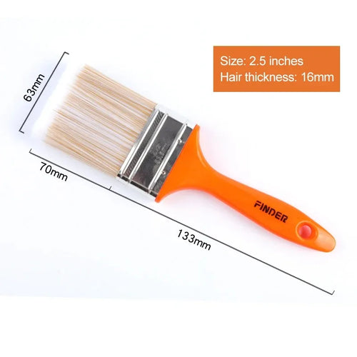 Home Improvement Wall Paint Brush PET Soft Bristle Durable Cleaning