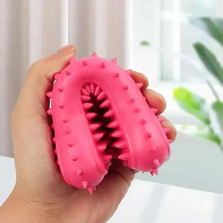 1/3pcs Pet Bone Shape Teeth Chew Toy Soft Rubber Bite-resistance