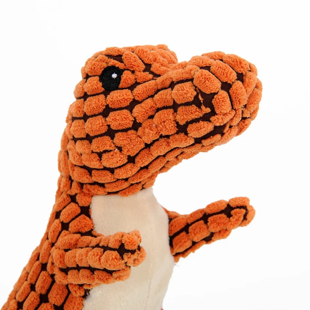 Pets Dog Chew Stuffed Funny Dinosaur Shape Cats Corn Wool Vocal Apply
