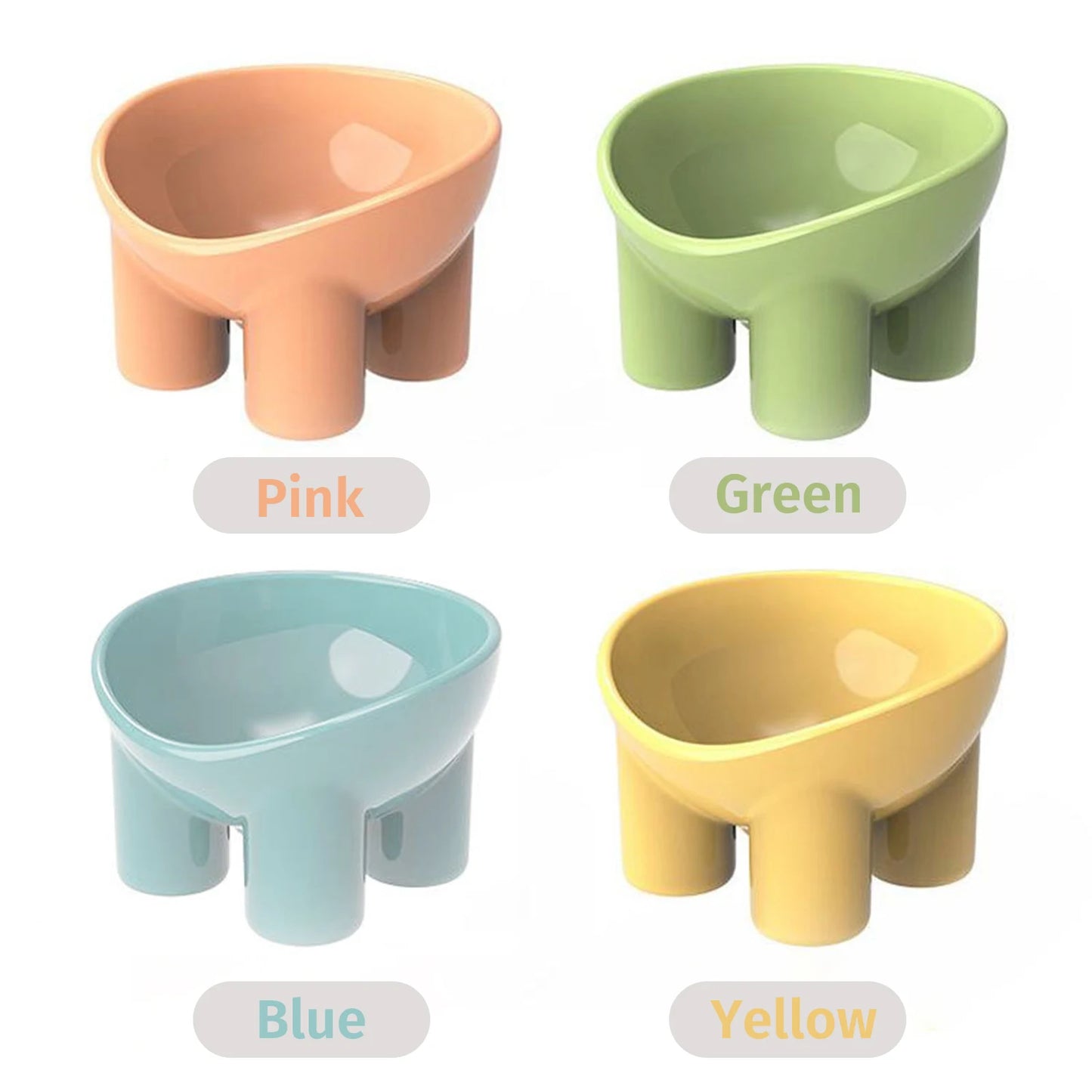 Portable Anti-Drop Cat Dog Pet Feeding Bowl - Food And Water Feeder
