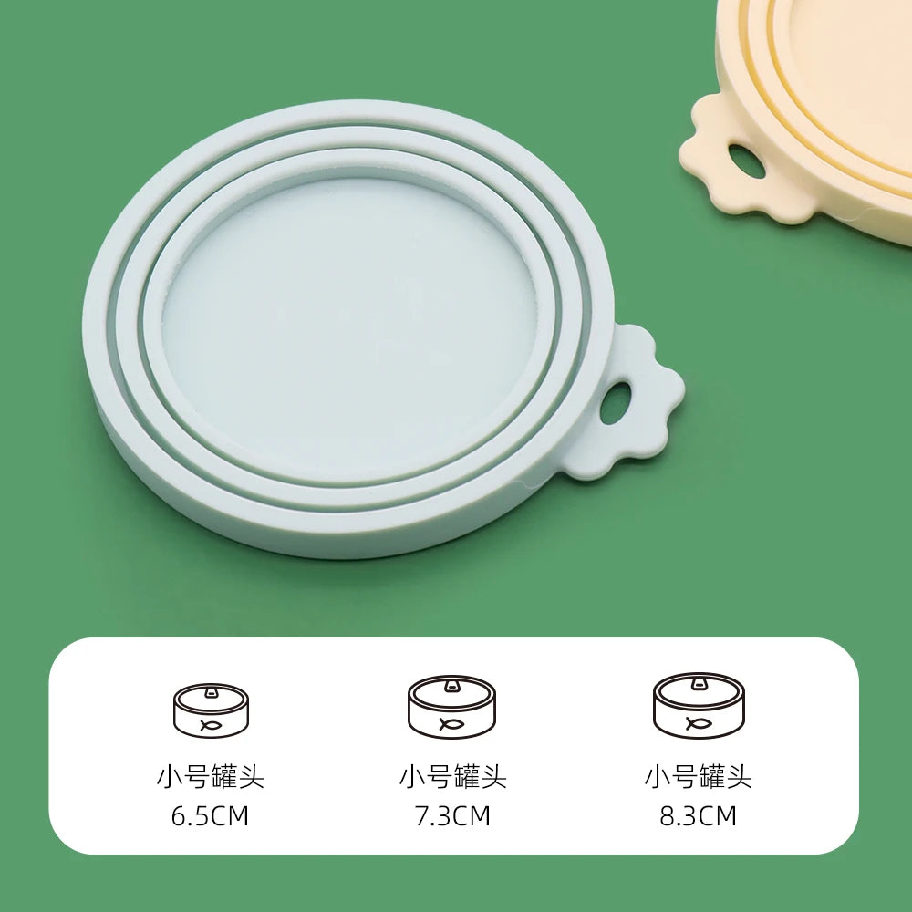 1 Reusable Silicone Pet Can Lid Bpa Free, Suitable For Most Sized Dog