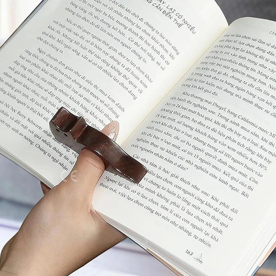 Wooden Pet Cat Dog Reading Bookmark Bookmarks Rings School Supplies