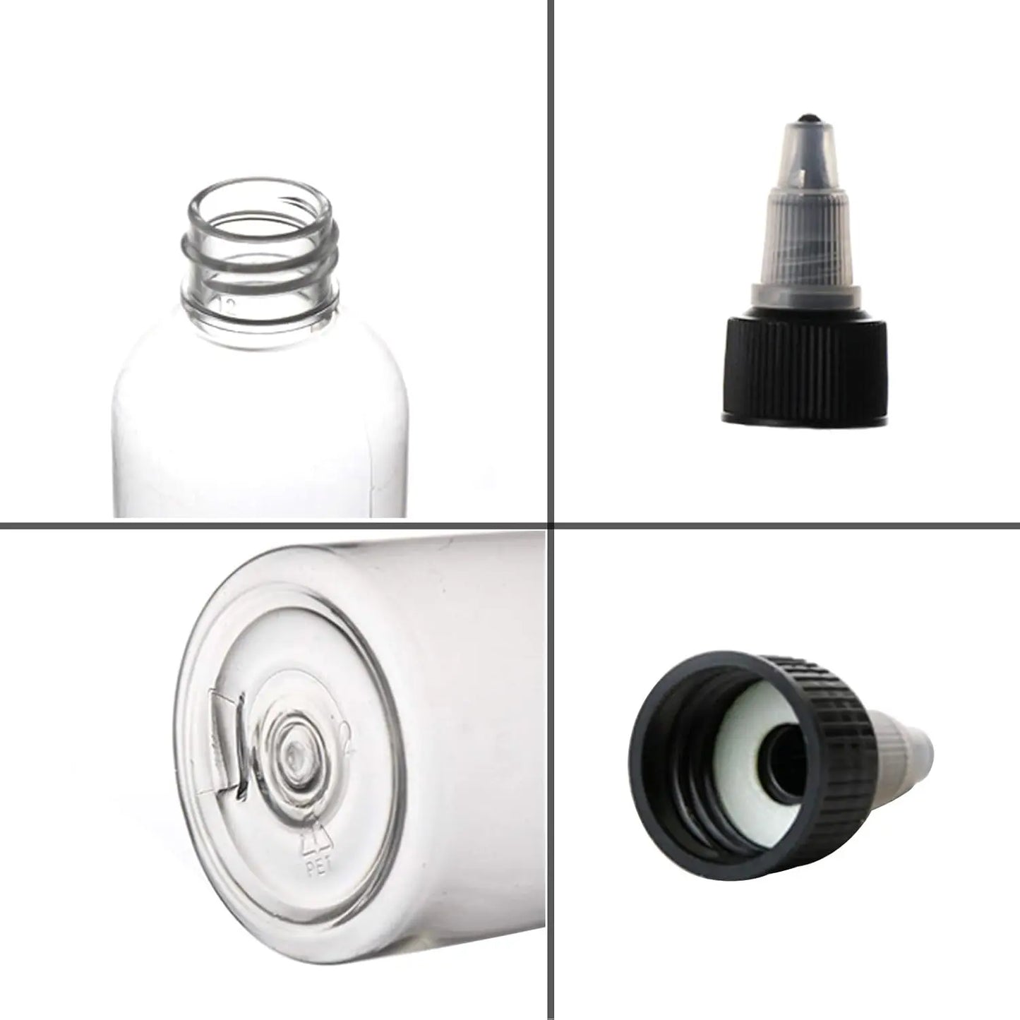 5Pcs 30ml/60ml/100ml/120ml/150ml Plastic PET Juice Liquid Capacity