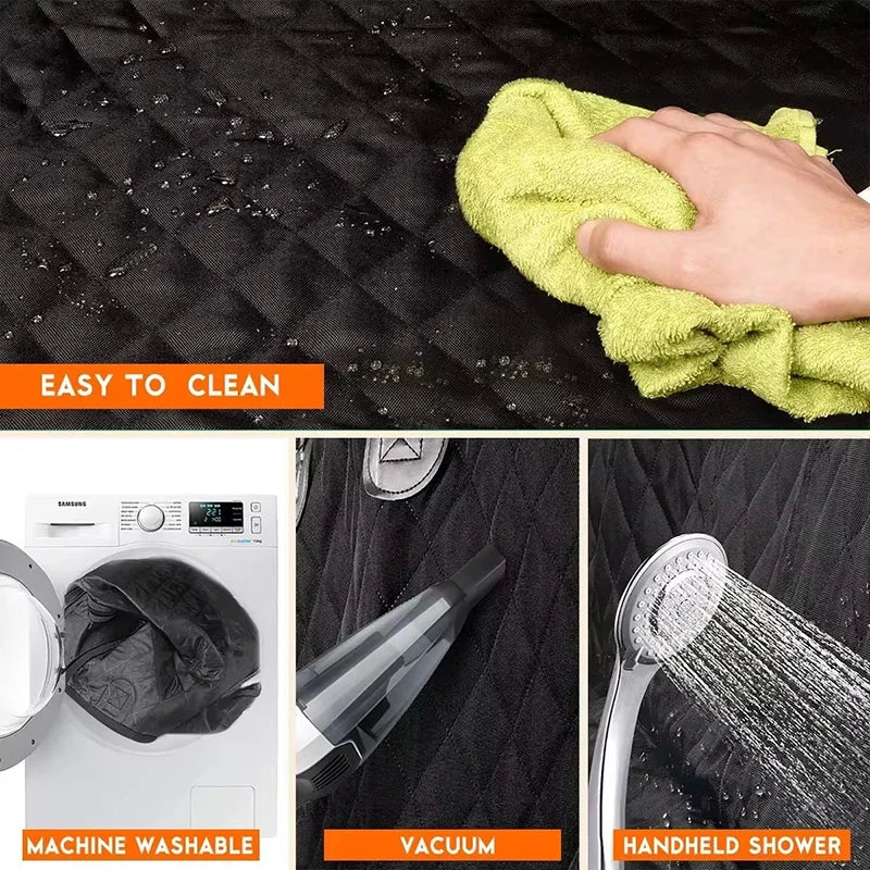 Dog Car Rear Seat Protective Cover Waterproof Dirt Resistant Pet Seat