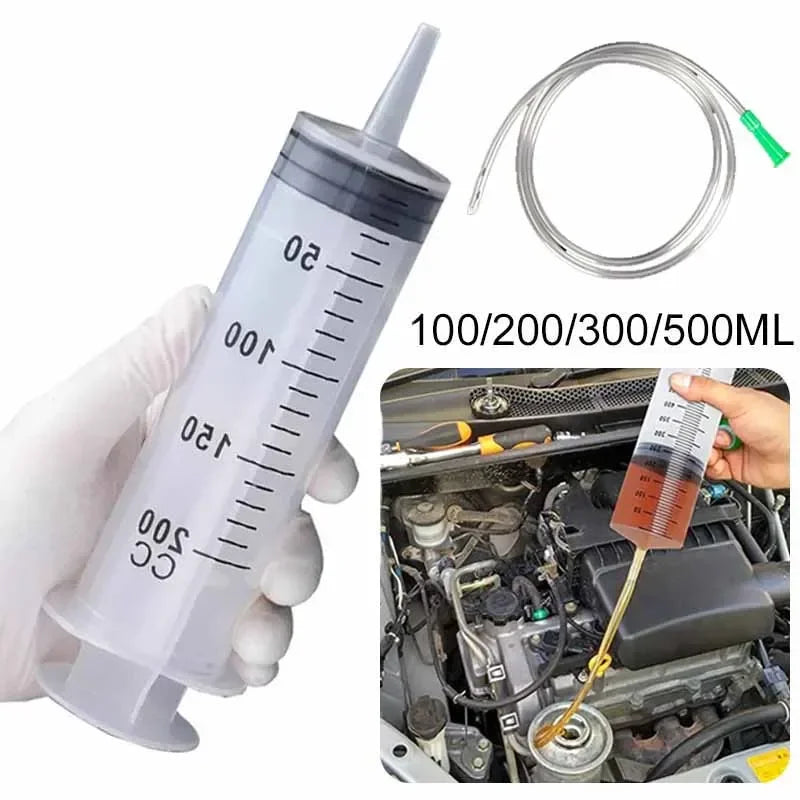 Large Vacuum Capacity Syringe 100/200/300/500ml Reusable Syringe Oil