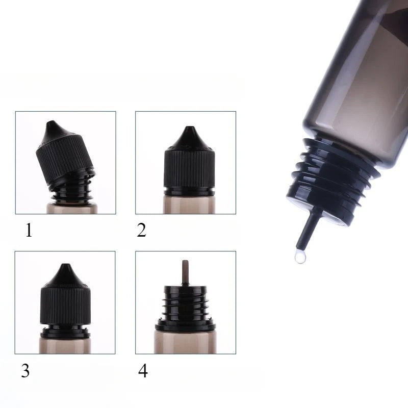 5Pcs10-120ml PET Empty Bottle Plastic Oil Filling Bottle Portable