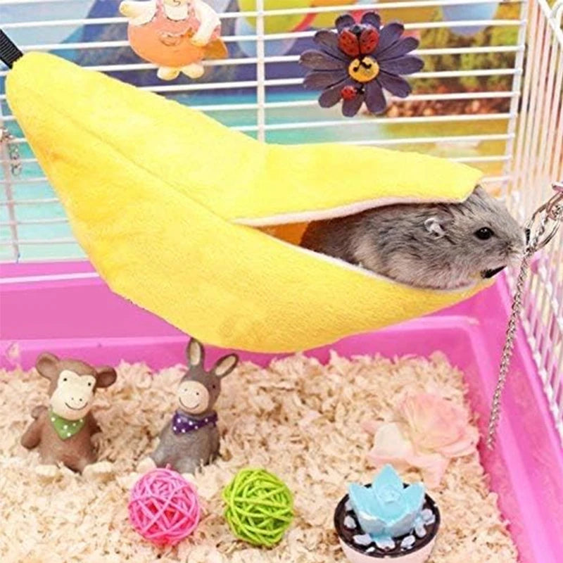 Banana Hamster Bed House Hammock Small Animal Warm Bed House Cage Nest