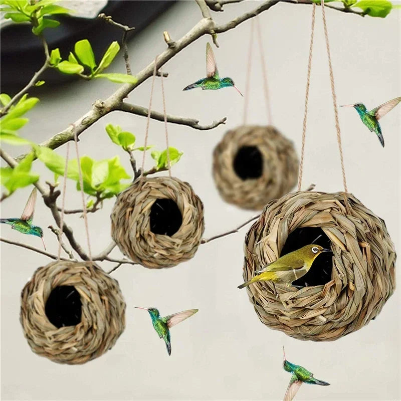 2024 New Birds Nest Bird Cage Grass Egg Cage Bird House Outdoor