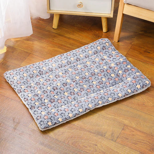 Flannel Pet Mat Dog Bed Cat Bed Thicken Sleeping Mat Dog Blanket Mat