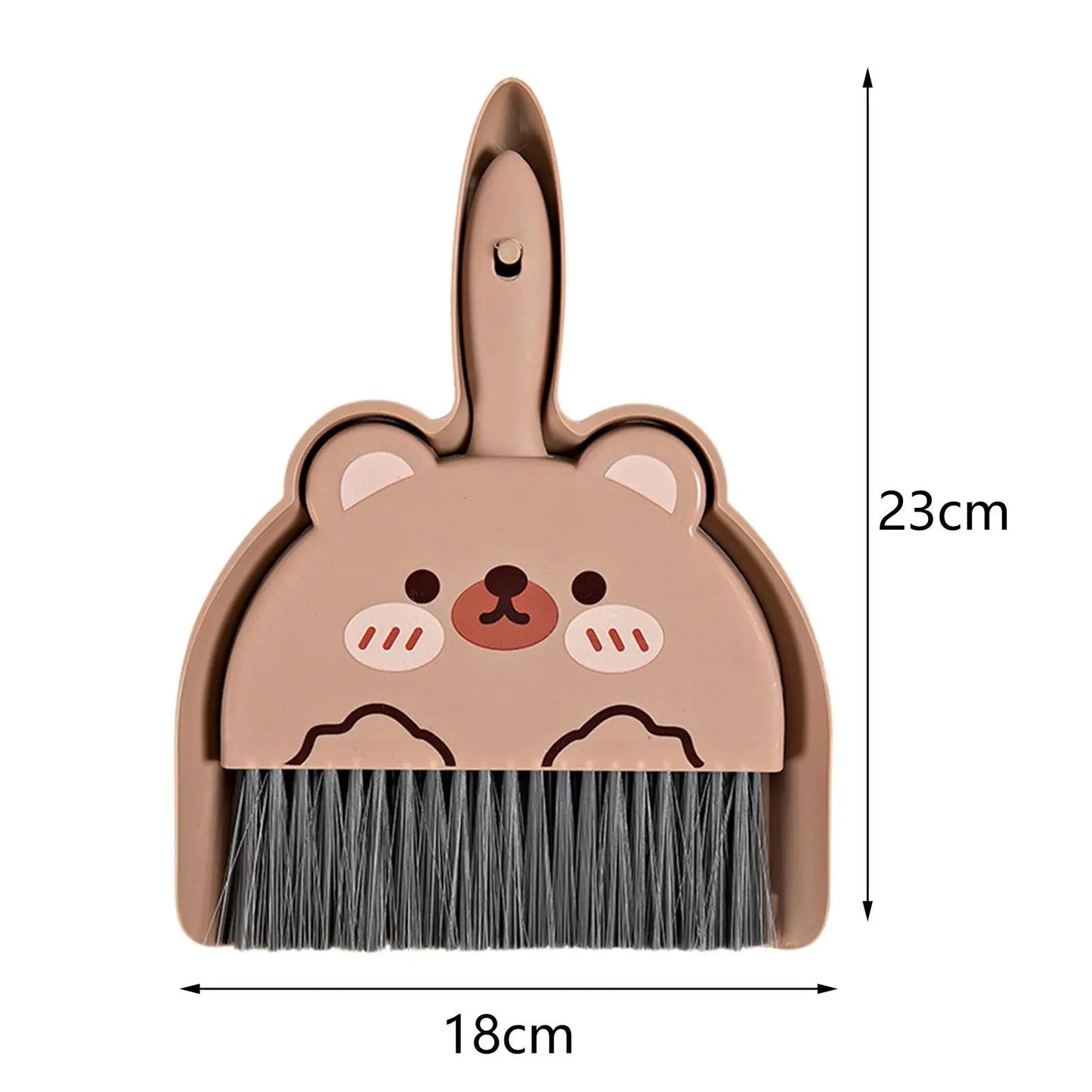 Broom Dustpan Brush Durable Nesting Snap on Design Dust Pan and Hand