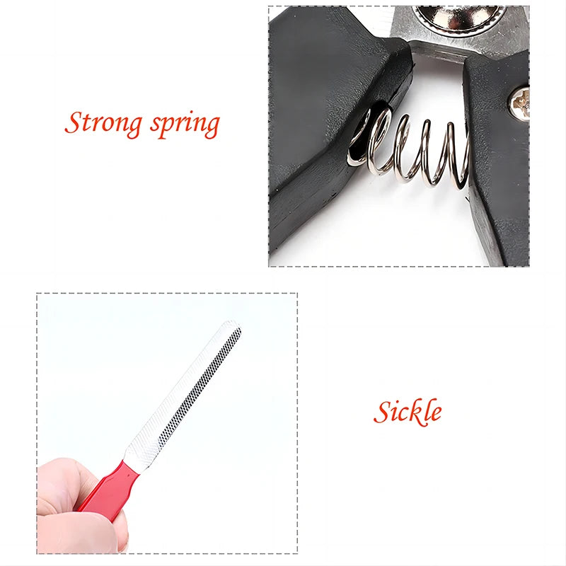 Pet Nail Clippers with Sickle Large Dog Nail Clippers Stainless Steel