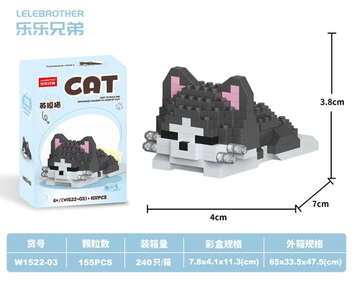 Hot Selling Particle Assembly Building Blocks Pet Cat Dog Assembly