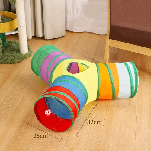 Hot Foldable Cat Tunnel Tube Interactive Fun Kitty Training Toy