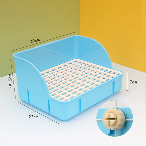 Rabbit Litter Box Pee Pan Tray Pet Toilet Corner Toilet Box Litter Pan