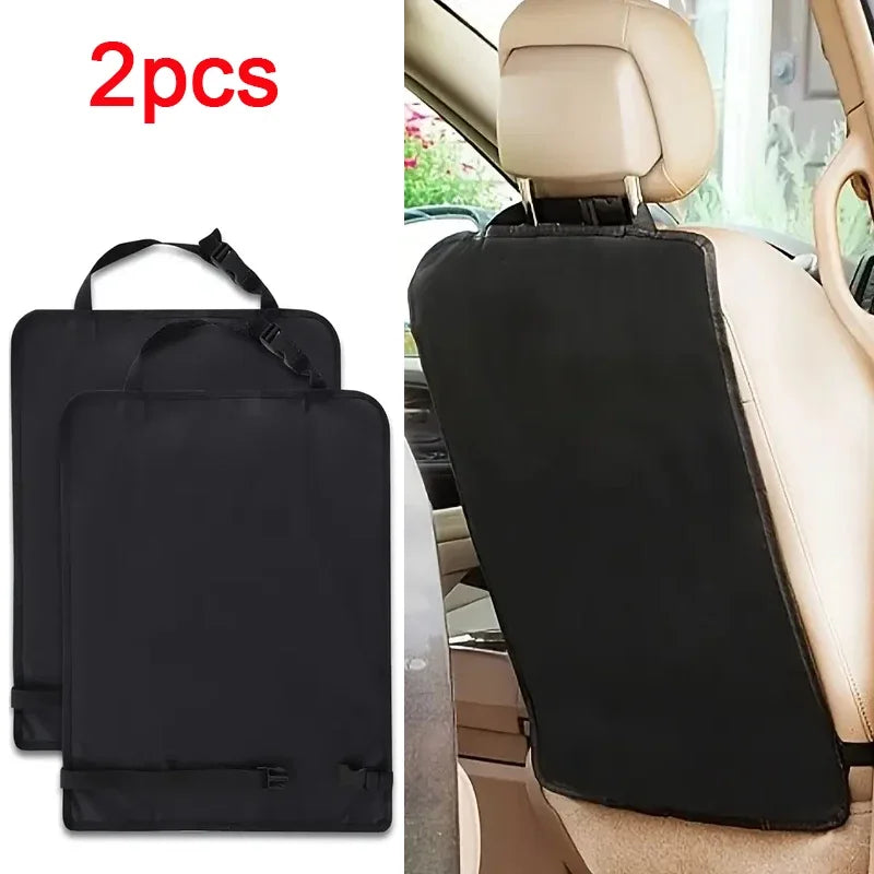 Universal Car Seat Kick Mat Protector 2PCS Waterproof Backseat Cover