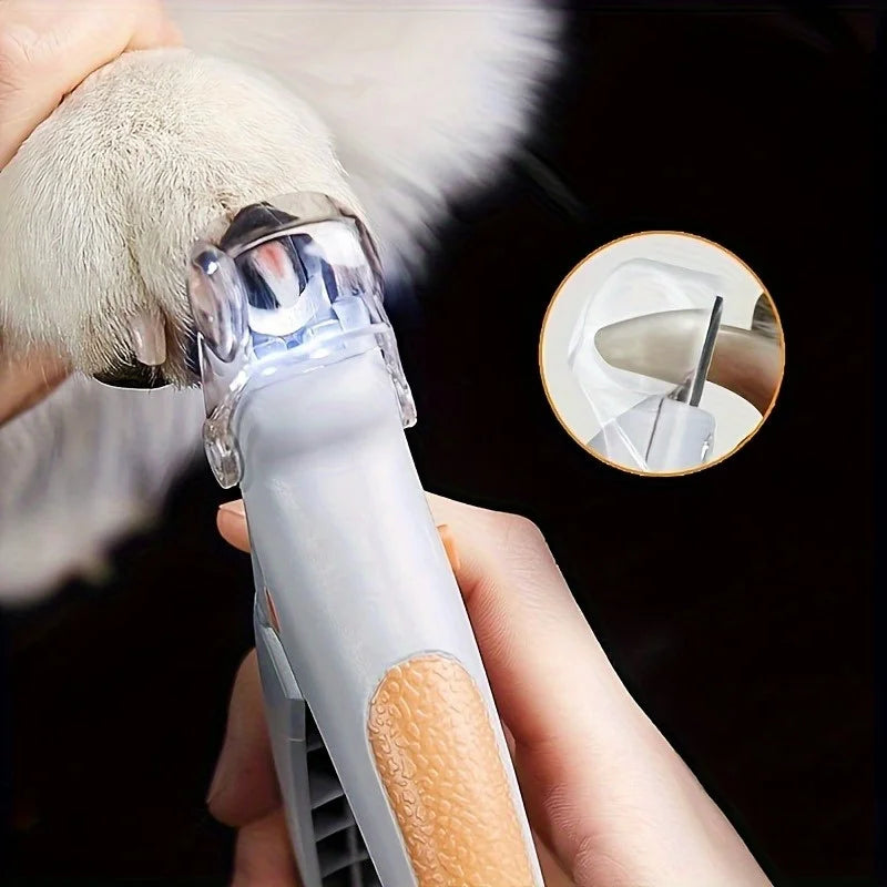 Pet Nail Clipper, Nail Trimmer for Dogs and Cats, Built-in LED Light,