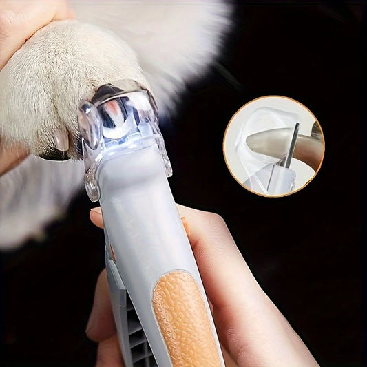 Pet Nail Clipper, Nail Trimmer for Dogs and Cats, Built-in LED Light,