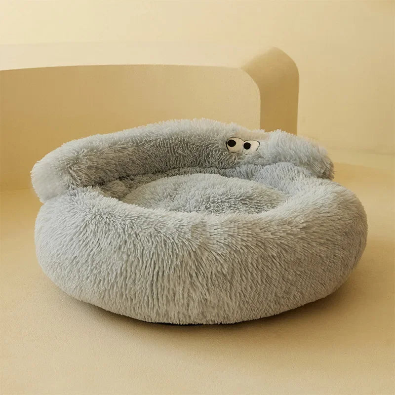 Warm Super Cat Bed Sleeping Cat Nest Soft Long Plush Best Pet Dog Bed
