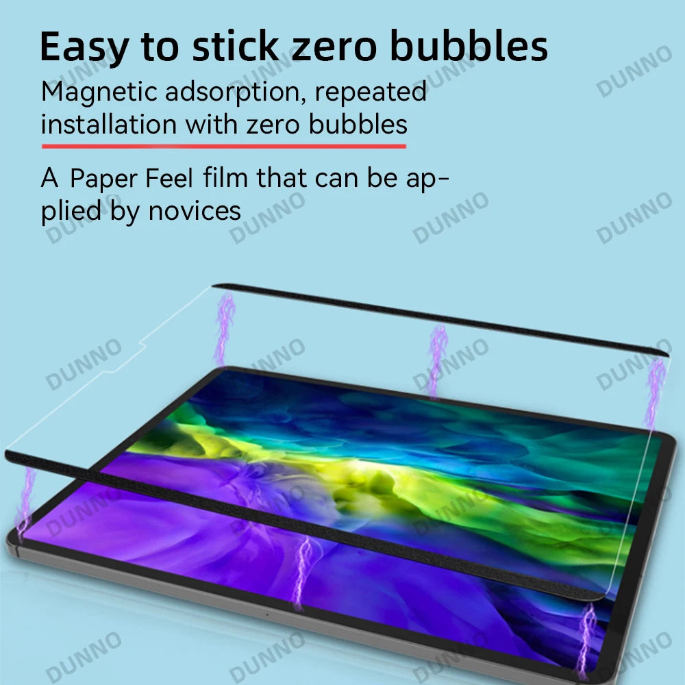 Paper Feel Screen Protector Film for iPad Air 11in 2024 Pro 11/12.9
