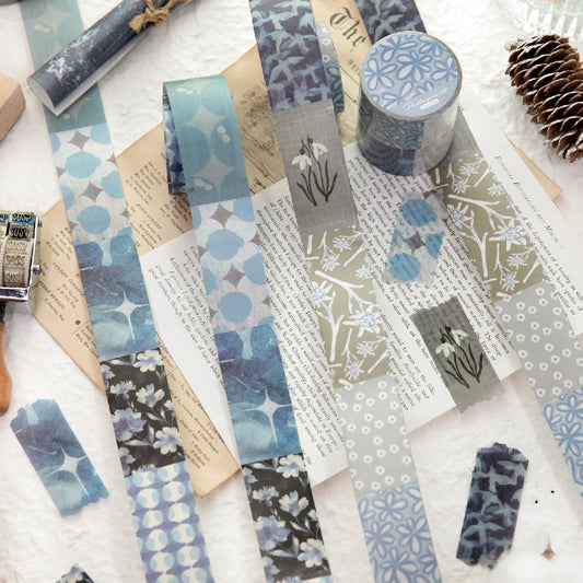3m/Roll Decorative Adhesive PET Tape Beautiful Scenery for Journal