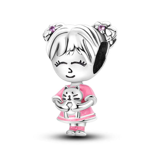 Silver Plated Travel Sunflower Lucky Charms Fit Original Pandora